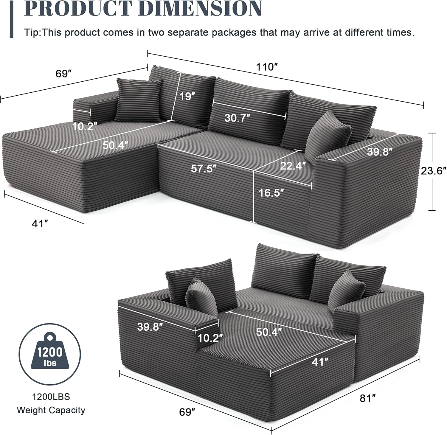 Boneless Cloud Sofa - Image 4