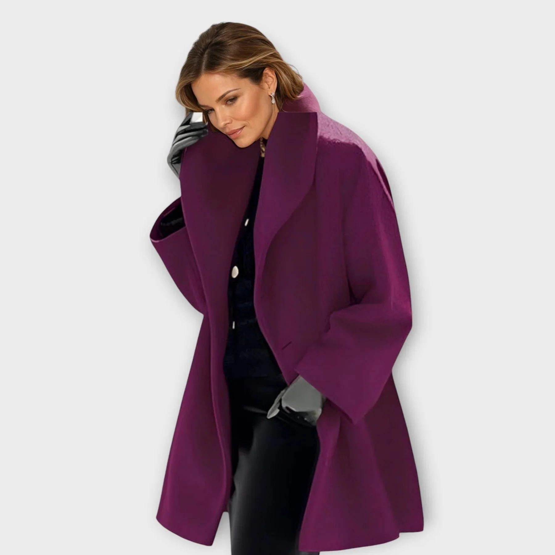 Cozy Chic Women's Wool Coat - Image 3