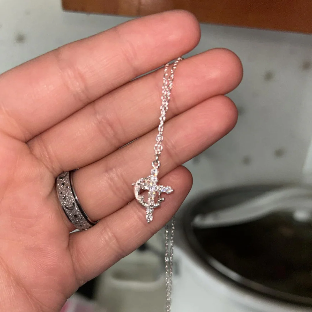 Cross & Crown Necklace - Image 3