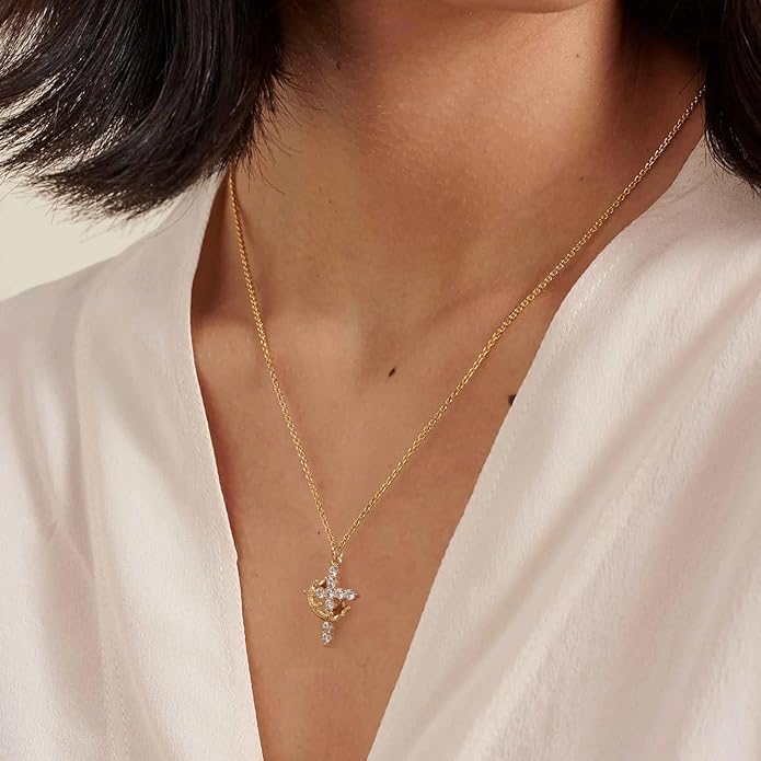 Cross & Crown Necklace - Image 5