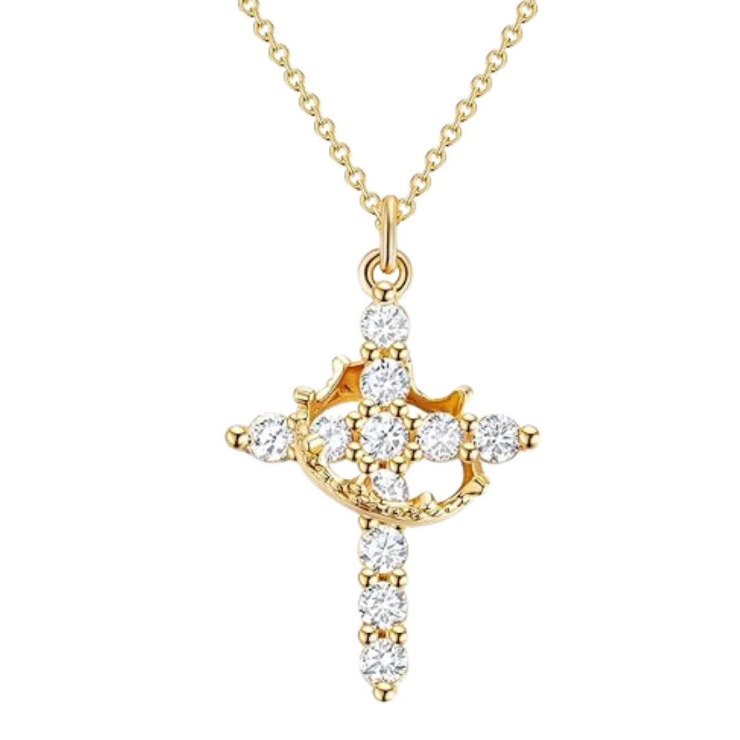 Cross & Crown Necklace - Image 7