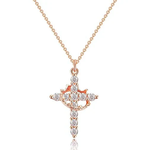 Cross & Crown Necklace - Image 8