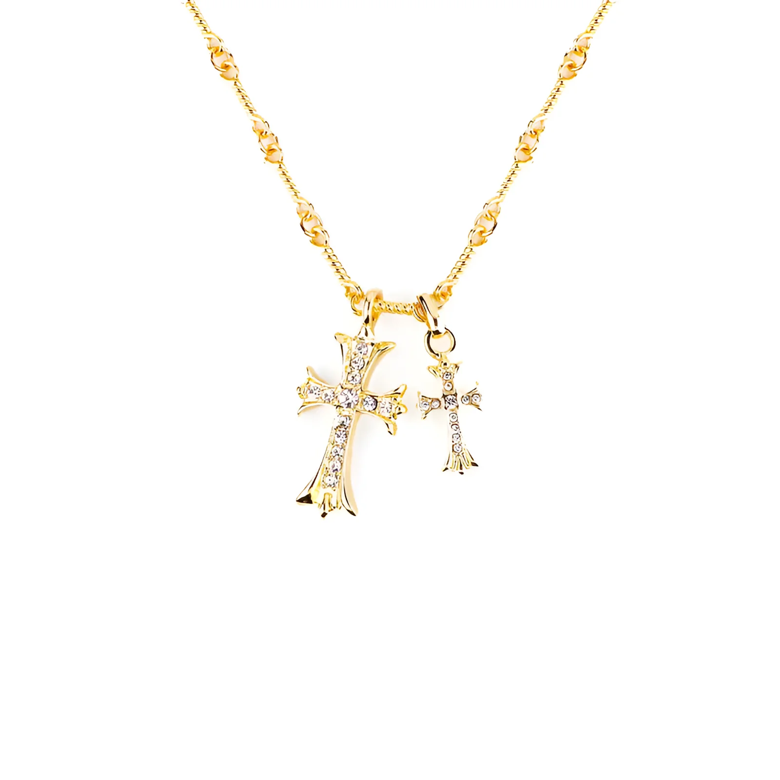 Divine Duo Cross Pendant - Image 3