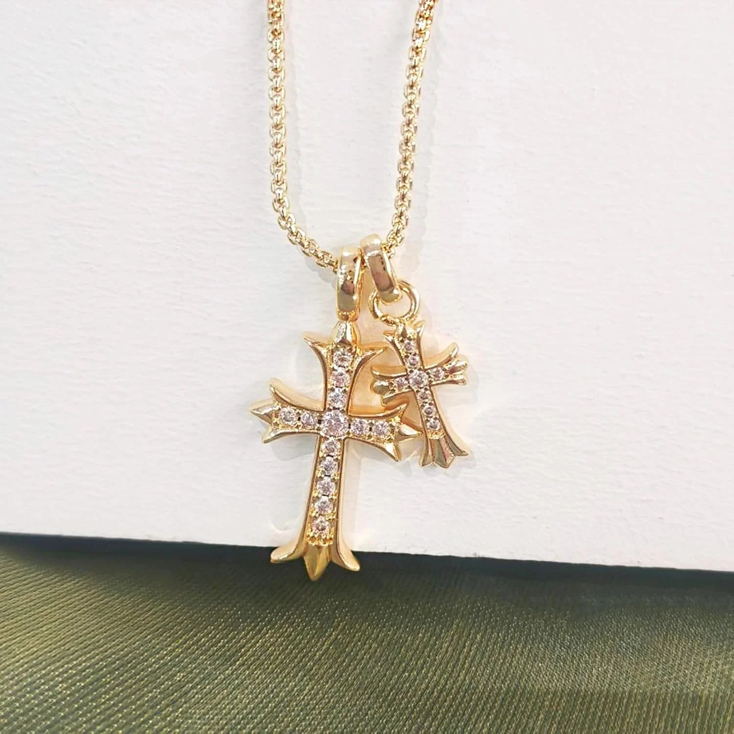 Divine Duo Cross Pendant - Image 6