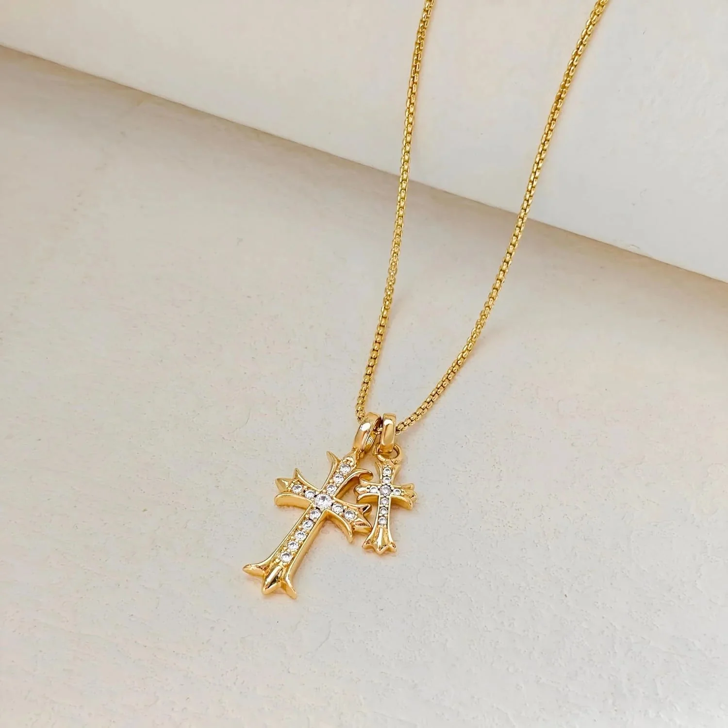 Divine Duo Cross Pendant - Image 7