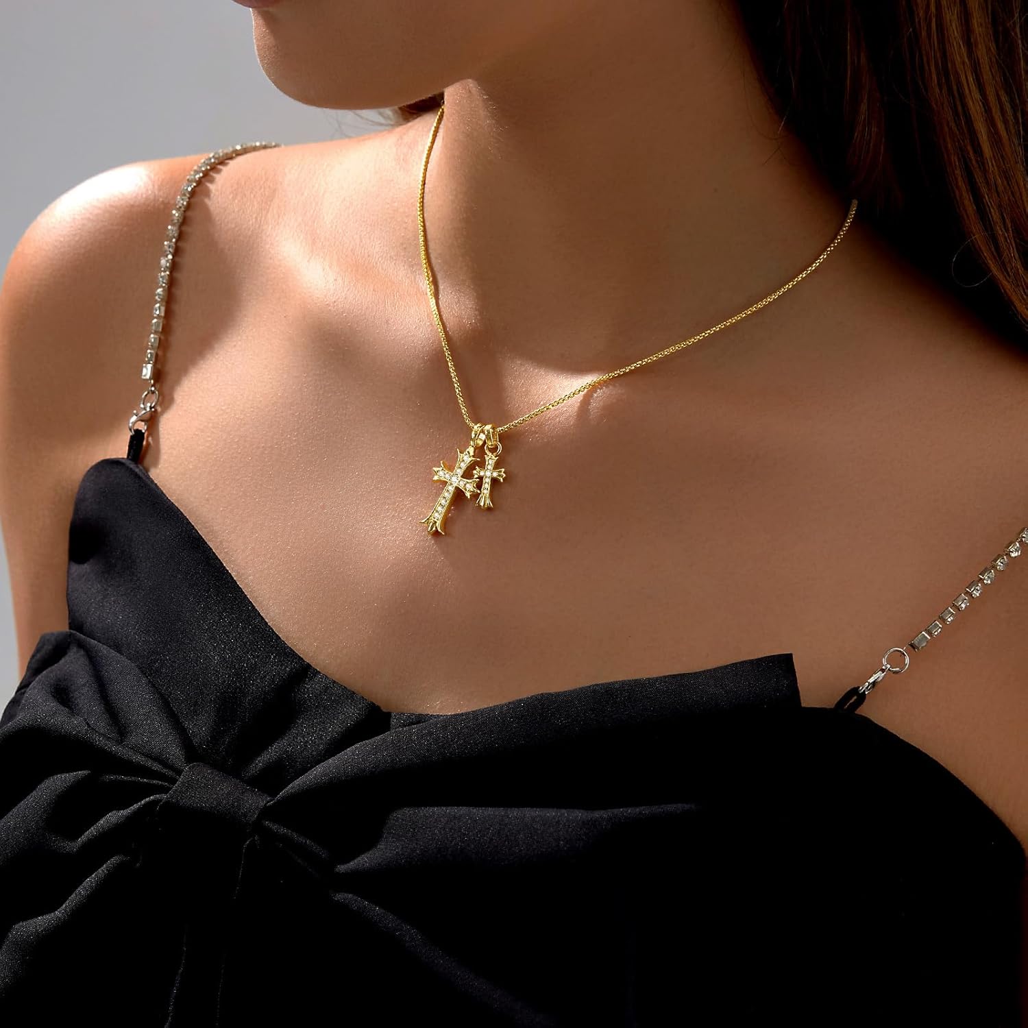 Divine Duo Cross Pendant - Image 8