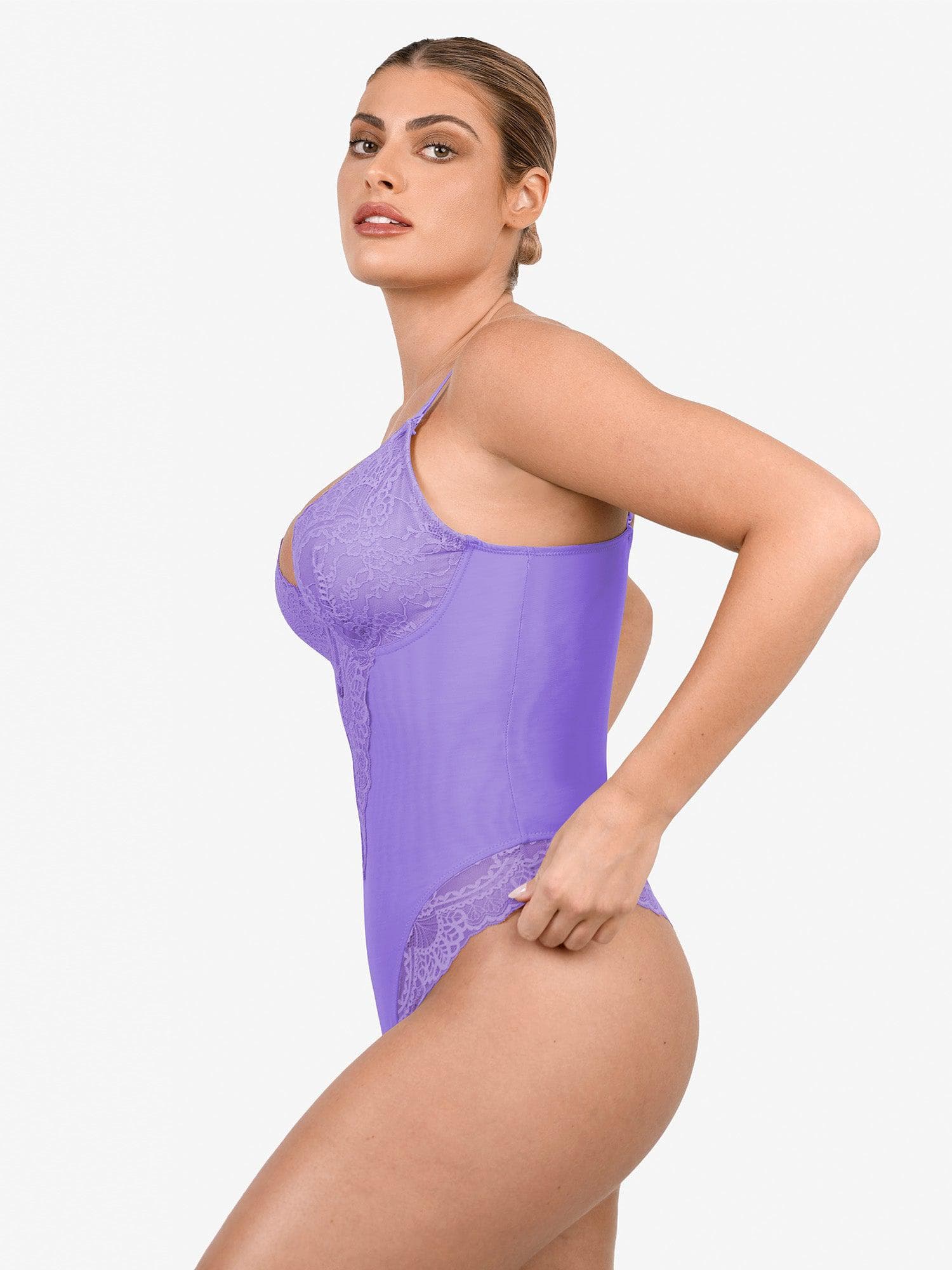 Elegant Lace Shaping Bodysuit - Image 10
