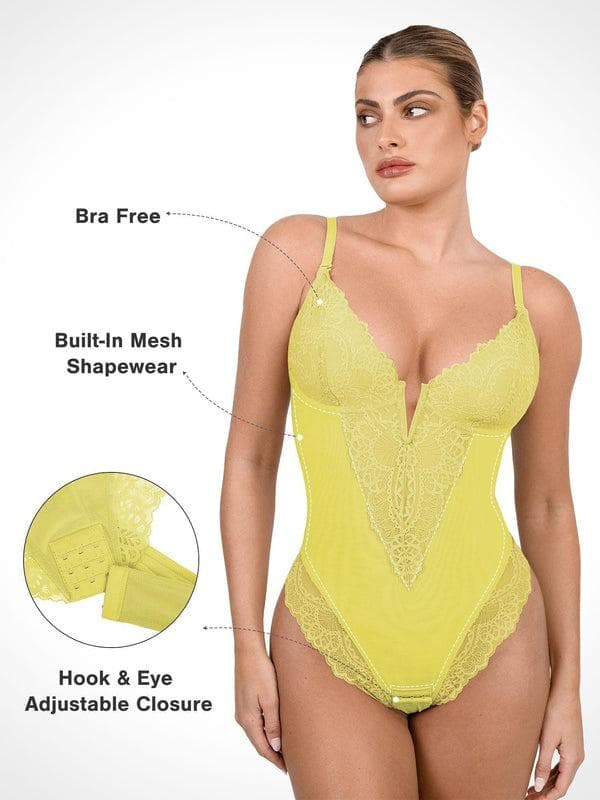 Elegant Lace Shaping Bodysuit - Image 15