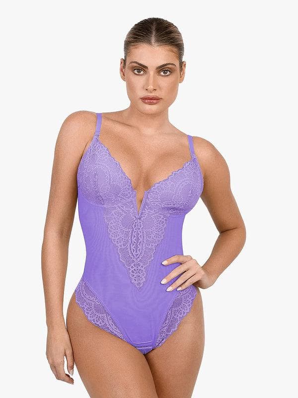 Elegant Lace Shaping Bodysuit - Image 8