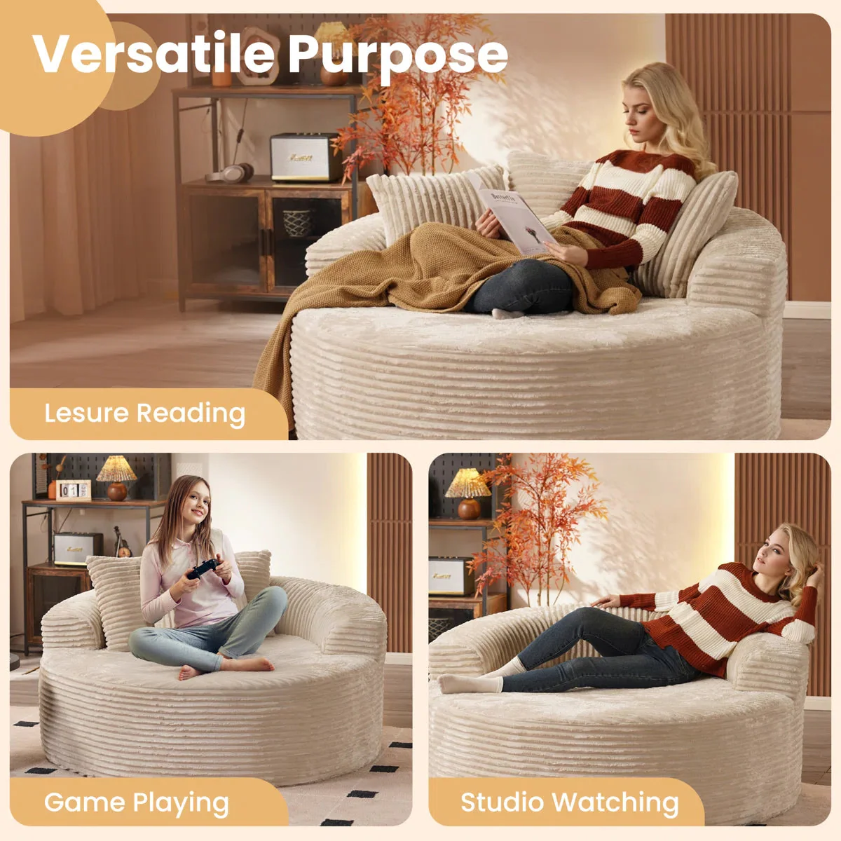 Lumen Cloud Round Lounge Chair - Image 3