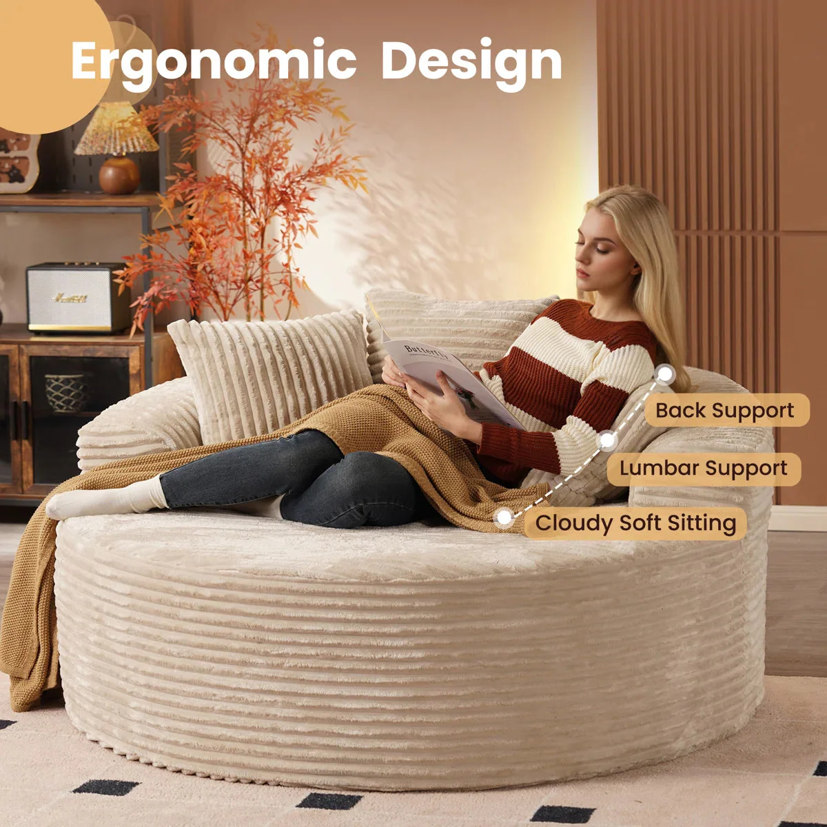 Lumen Cloud Round Lounge Chair - Image 4