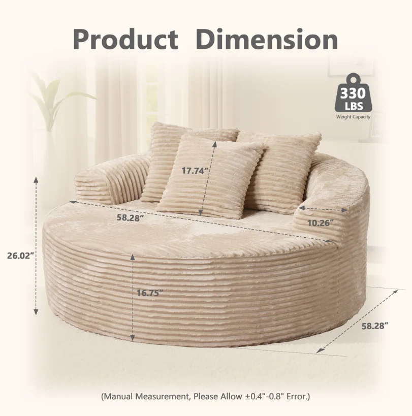 Lumen Cloud Round Lounge Chair - Image 7