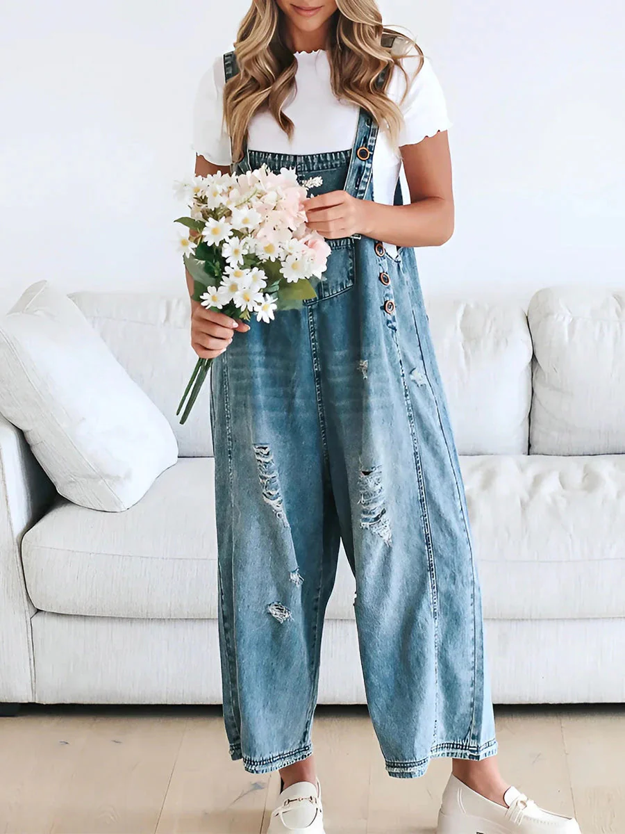 Mandy Denim Overalls - Image 3