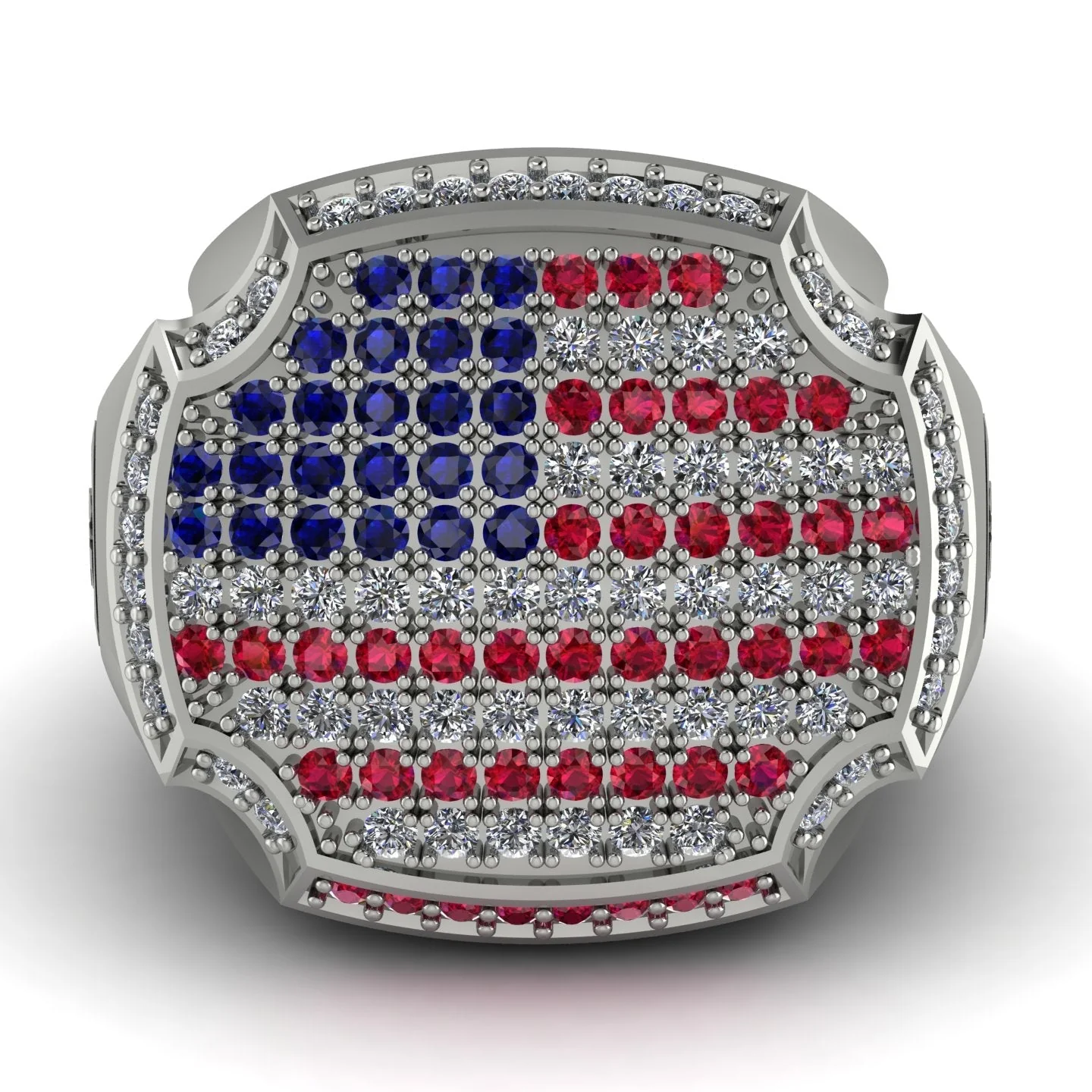 Patriot Heritage Signet Flag Ring - Image 2