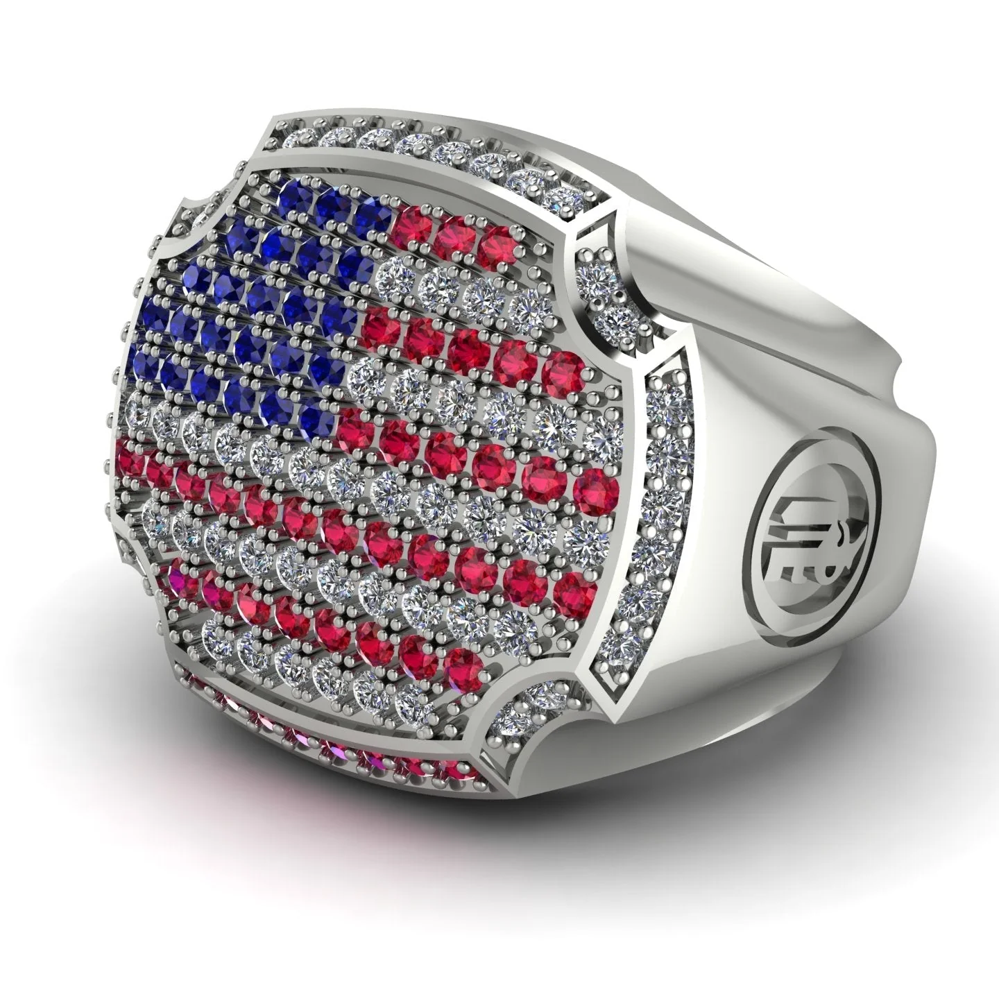 Patriot Heritage Signet Flag Ring - Image 3