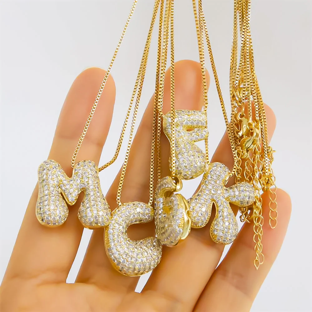 Sparkling Initial Necklace - Image 4