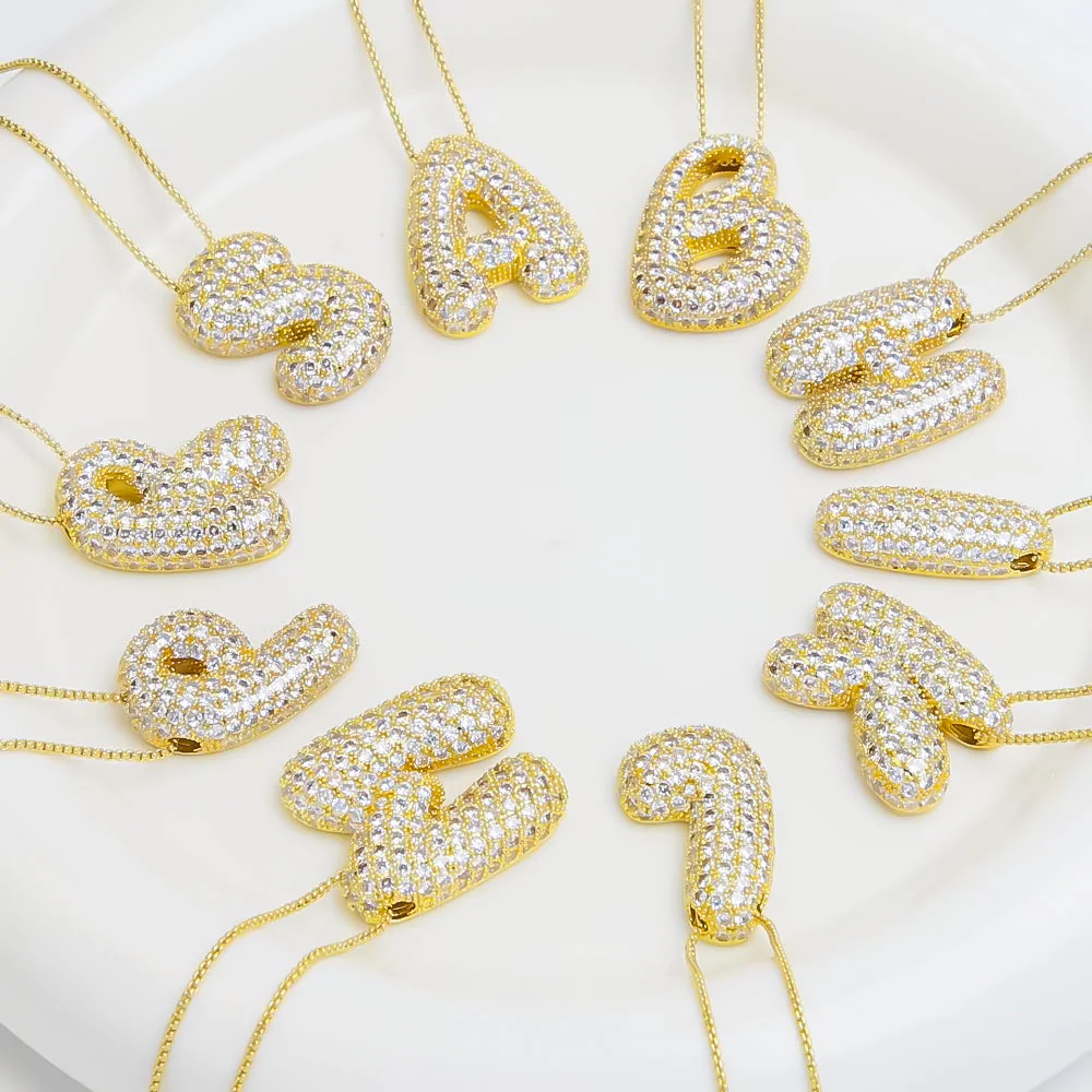 Sparkling Initial Necklace - Image 5